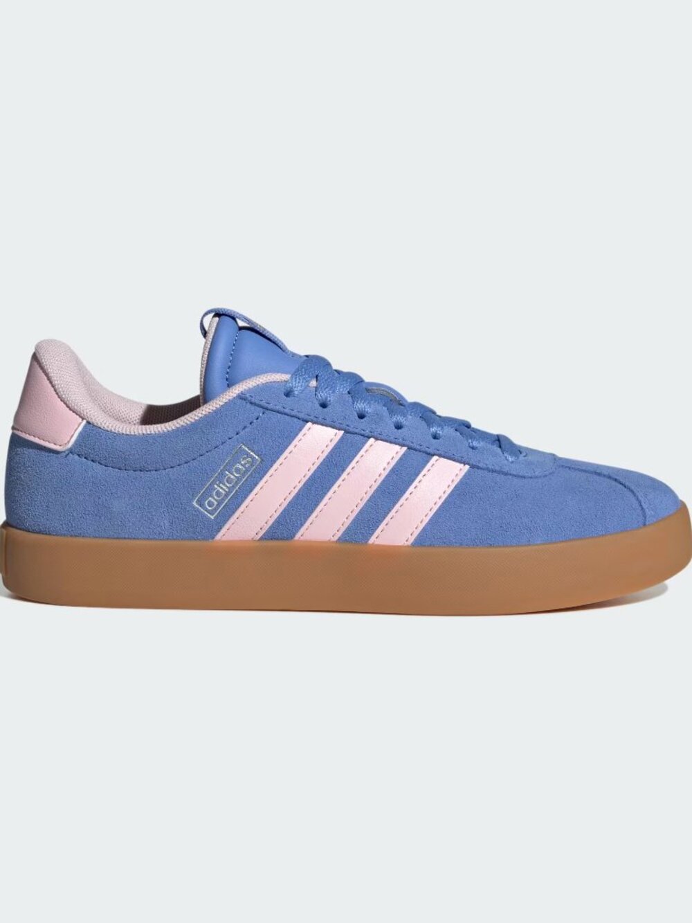 NWT Adidas Women's VL Court 3.0 'Blue Fusion Clear Pink' Shoes JR8648